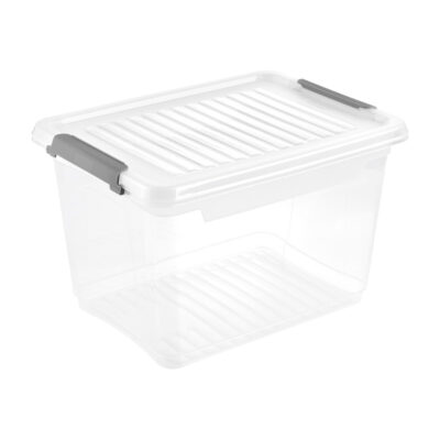 POJEMNIK CLIPBOX LEONIE 16.6 L TRANSPARENTNY KEEEPER