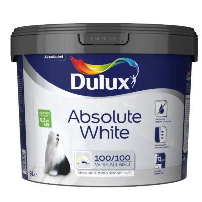FARBA DULUX ABSOLUT WHITE – 9 L