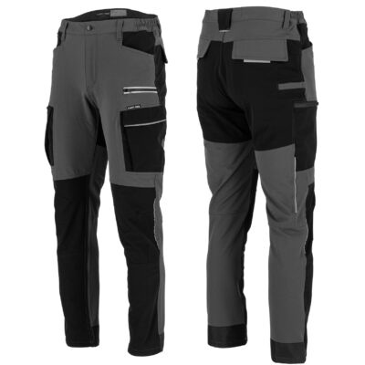 SPODNIE STRETCH SZARO-CZARNE LAHTI PRO /L4055402/